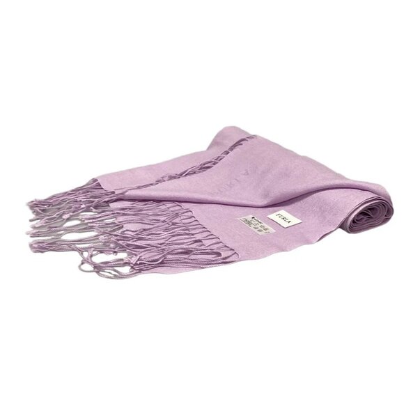 Auth FURLA - Light Purple Cashmere Silk Scarf - Picture 5 of 5